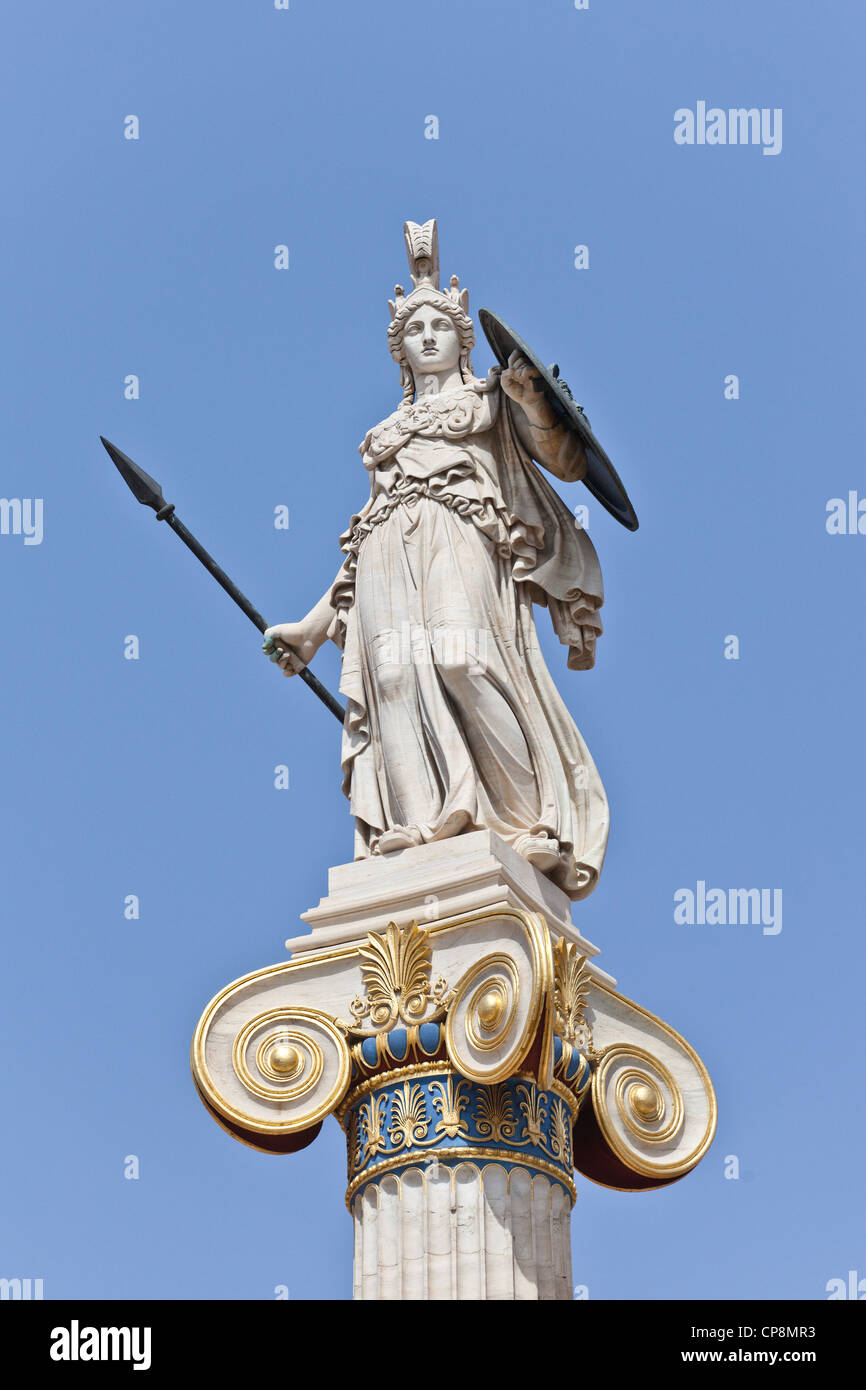 Athena La Deesse Grecque En Face De L Academie D Athenes Grece Photo Stock Alamy Athena La Deesse Grecque En Face De L Academie D Athenes Grece Photo Stock Alamy