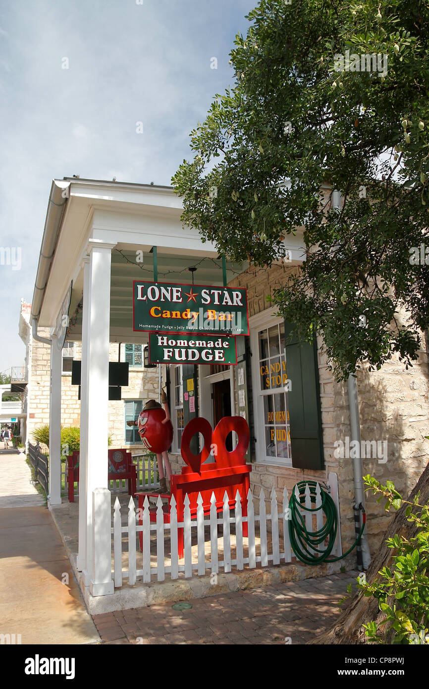 Lone Star Candy Bar store de Fredericksburg, Virginia, United States Banque D'Images