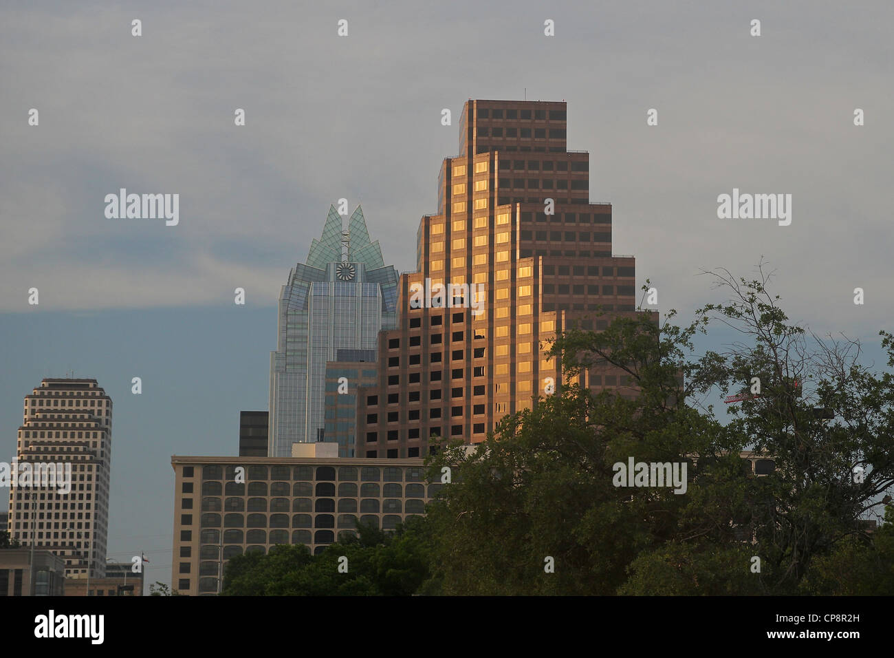 Le centre-ville d'Austin, Texas gratte-ciel Banque D'Images