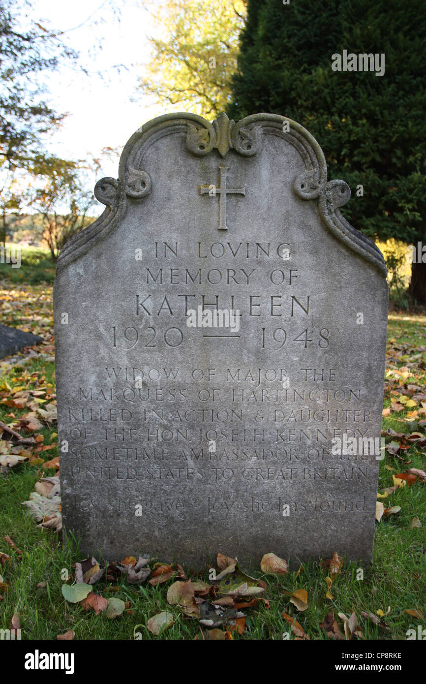 La Tombe de Kathleen Agnes Cavendish connu sous le nom de kick Banque D'Images
