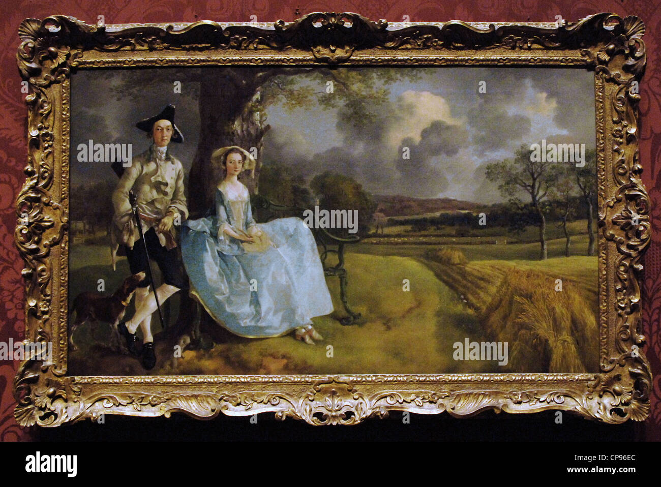 Thomas Gainsborough (1727-1788). Painter. M. et Mme Andrews. Environ 1750. Huile sur toile. Banque D'Images