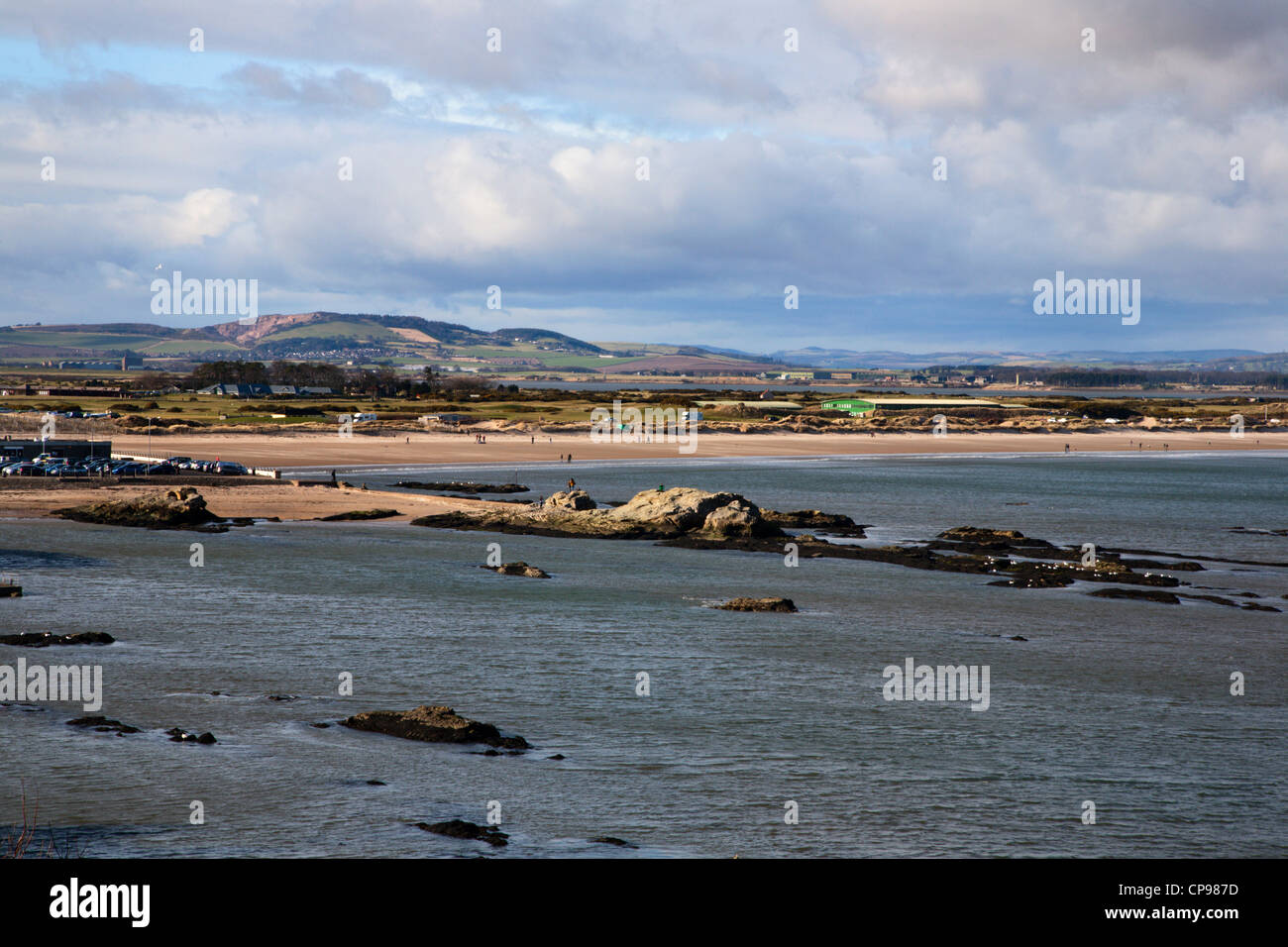 Craigs Doo West Sands et St Andrews Fife Ecosse Banque D'Images