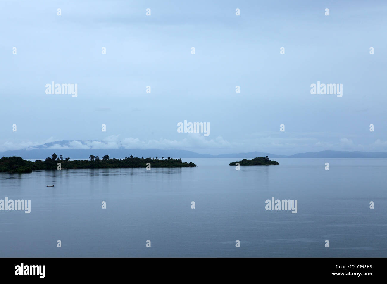 Kaneke Bay sur le lac Kivu au Rwanda. Banque D'Images Kaneke Bay sur le lac Kivu au Rwanda. Banque D'Images