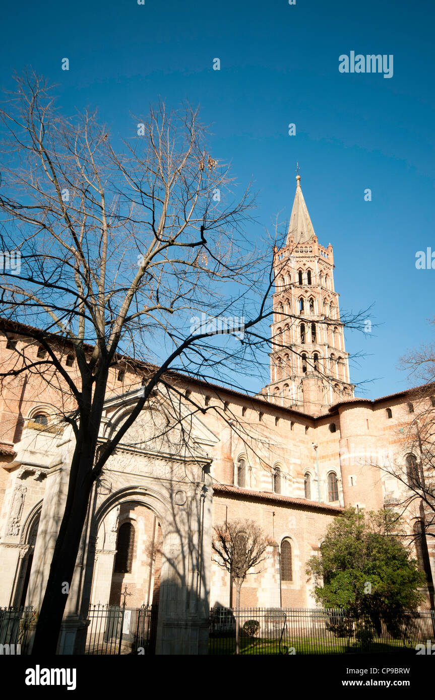 Basilique Saint Sernin, Toulouse, France Banque D'Images