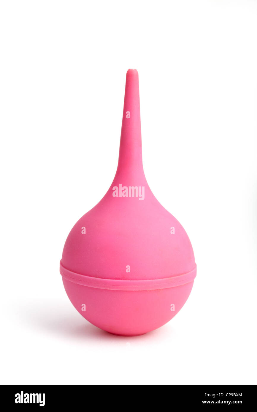 L'ampoule du côlon pour les procédures sur un fond blanc Banque D'Images