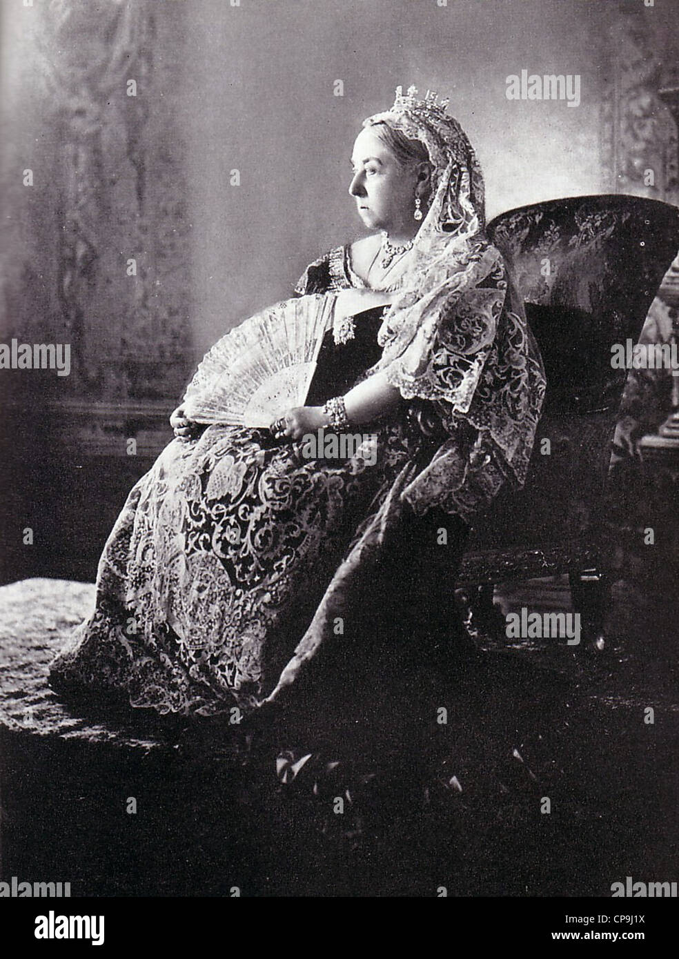 La reine Victoria lors de son jubilé de diamant Banque D'Images