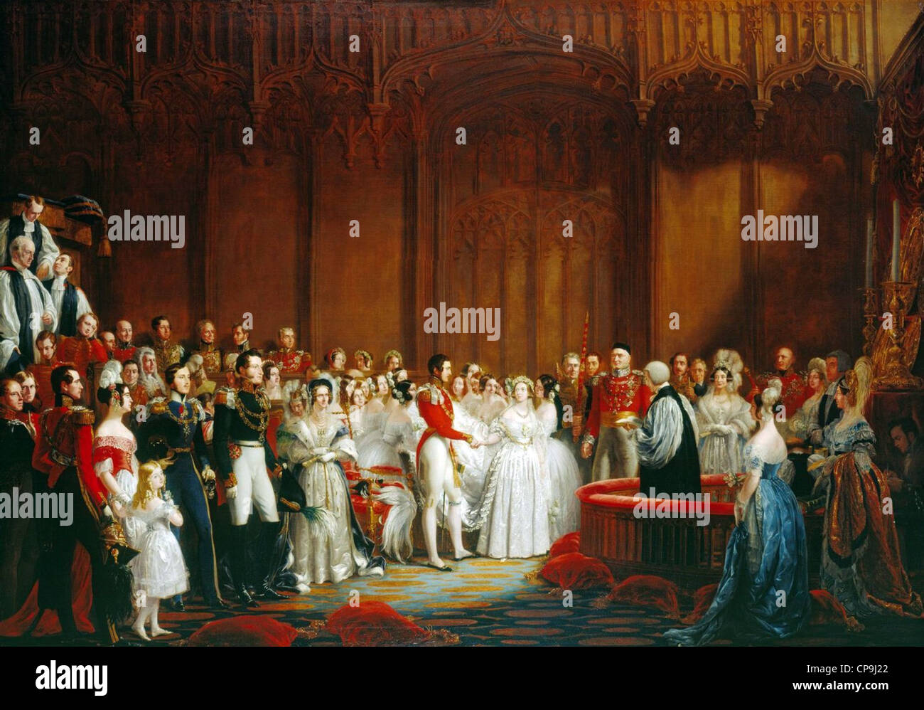 Le mariage de la reine Victoria, 10 février 1840 Banque D'Images