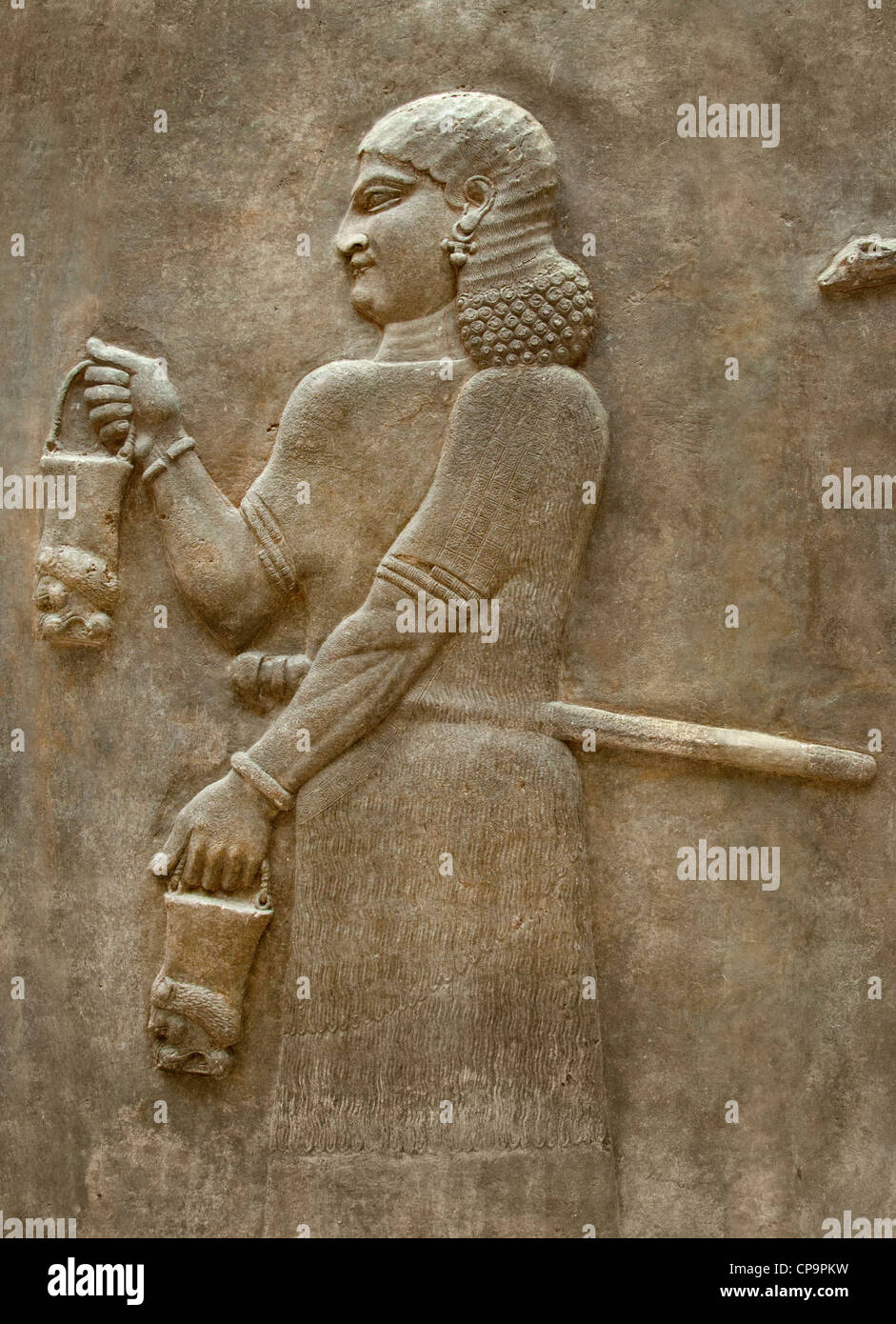Porter le char de guerre assyrien Sargon II Neo 721-705 BC Khorsabad Dur Sharrukin ancienne Assyrie Irak Banque D'Images