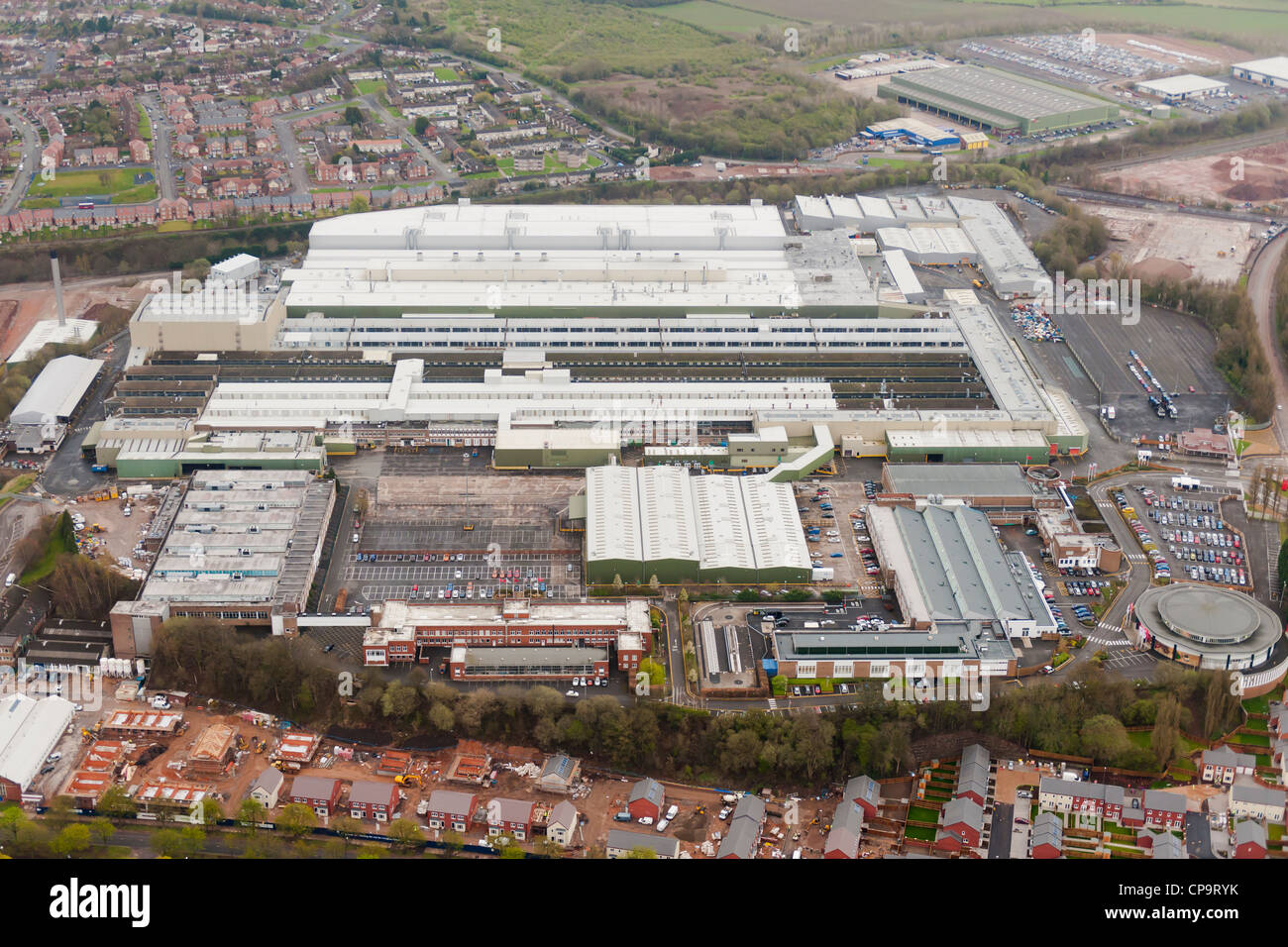 L'image aérienne de l'usine automobile de Longbridge Banque D'Images