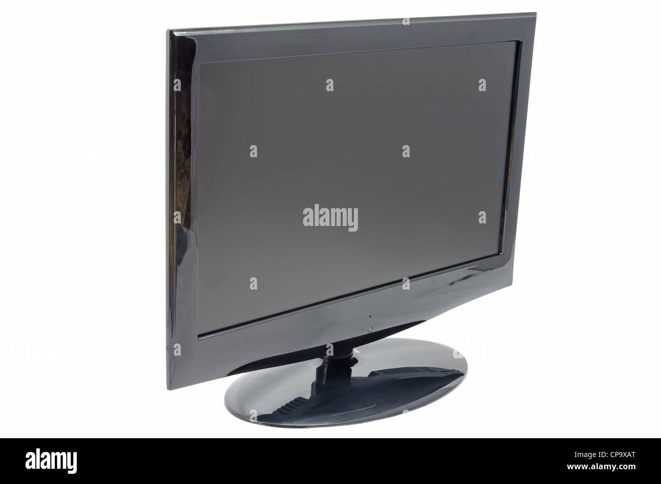 TV LED isolé sur fond blanc Banque D'Images