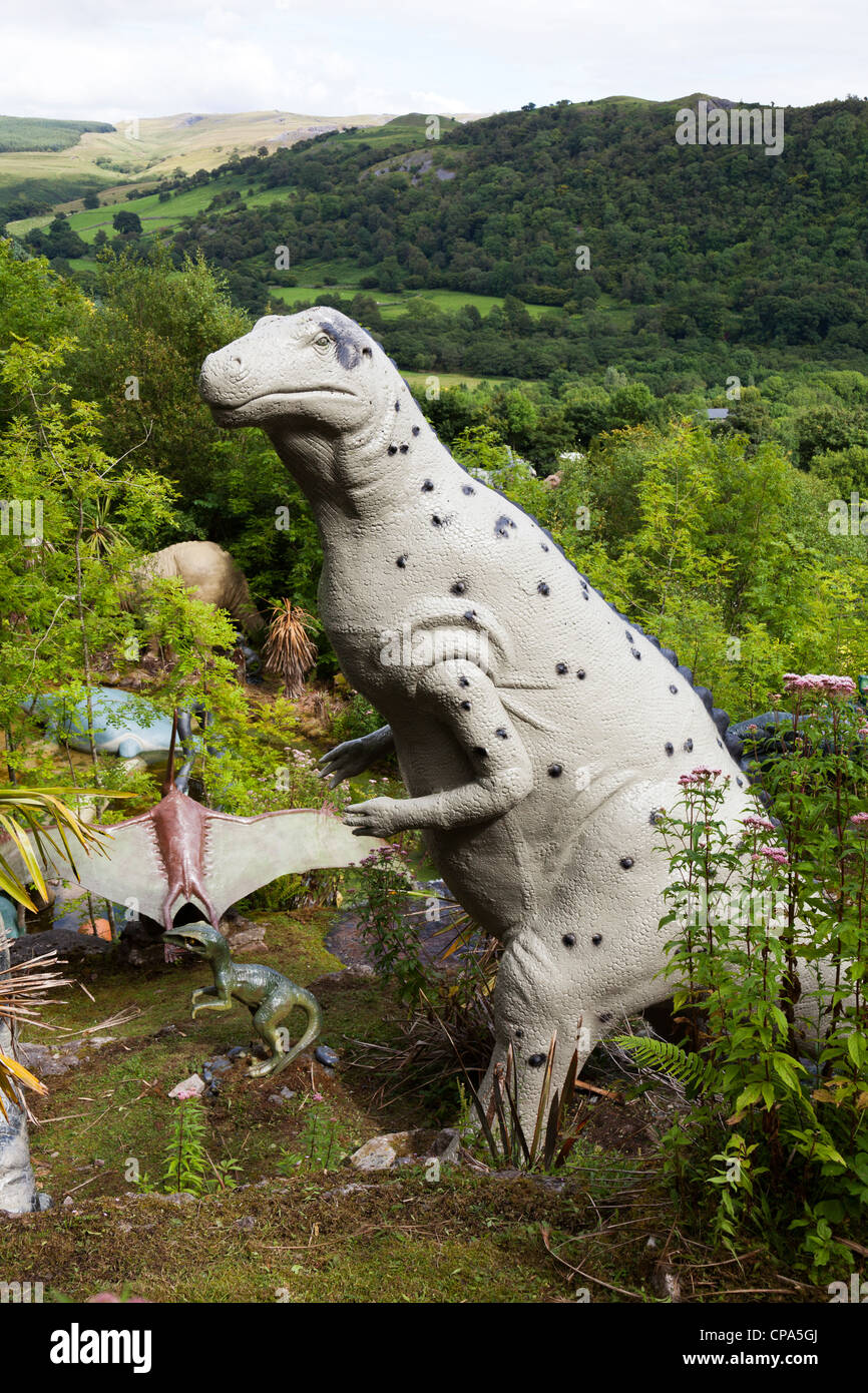 Parc des dinosaures, Dan yr Ogof, Pays de Galles, Royaume-Uni Banque D'Images