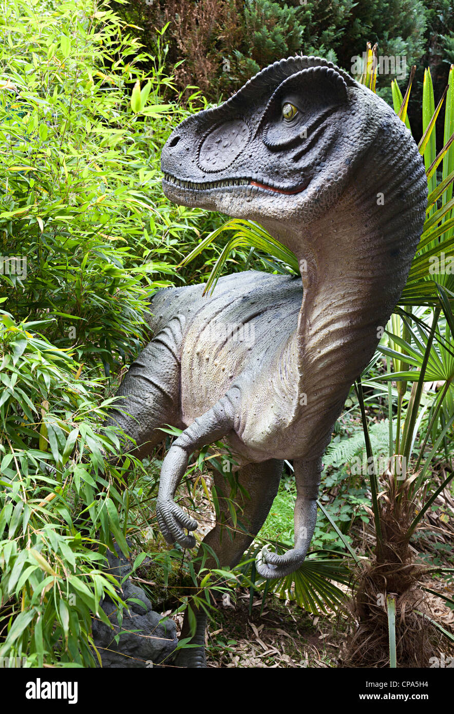 Parc des dinosaures, Dan yr Ogof, Pays de Galles, Royaume-Uni Banque D'Images