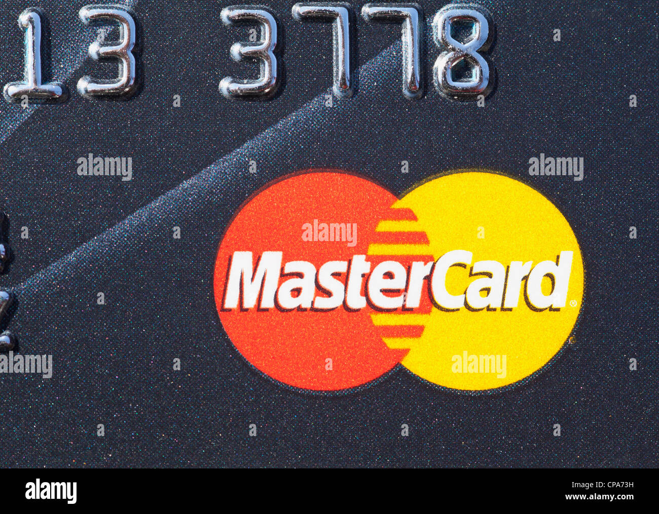 Mastercard closeup Banque D'Images