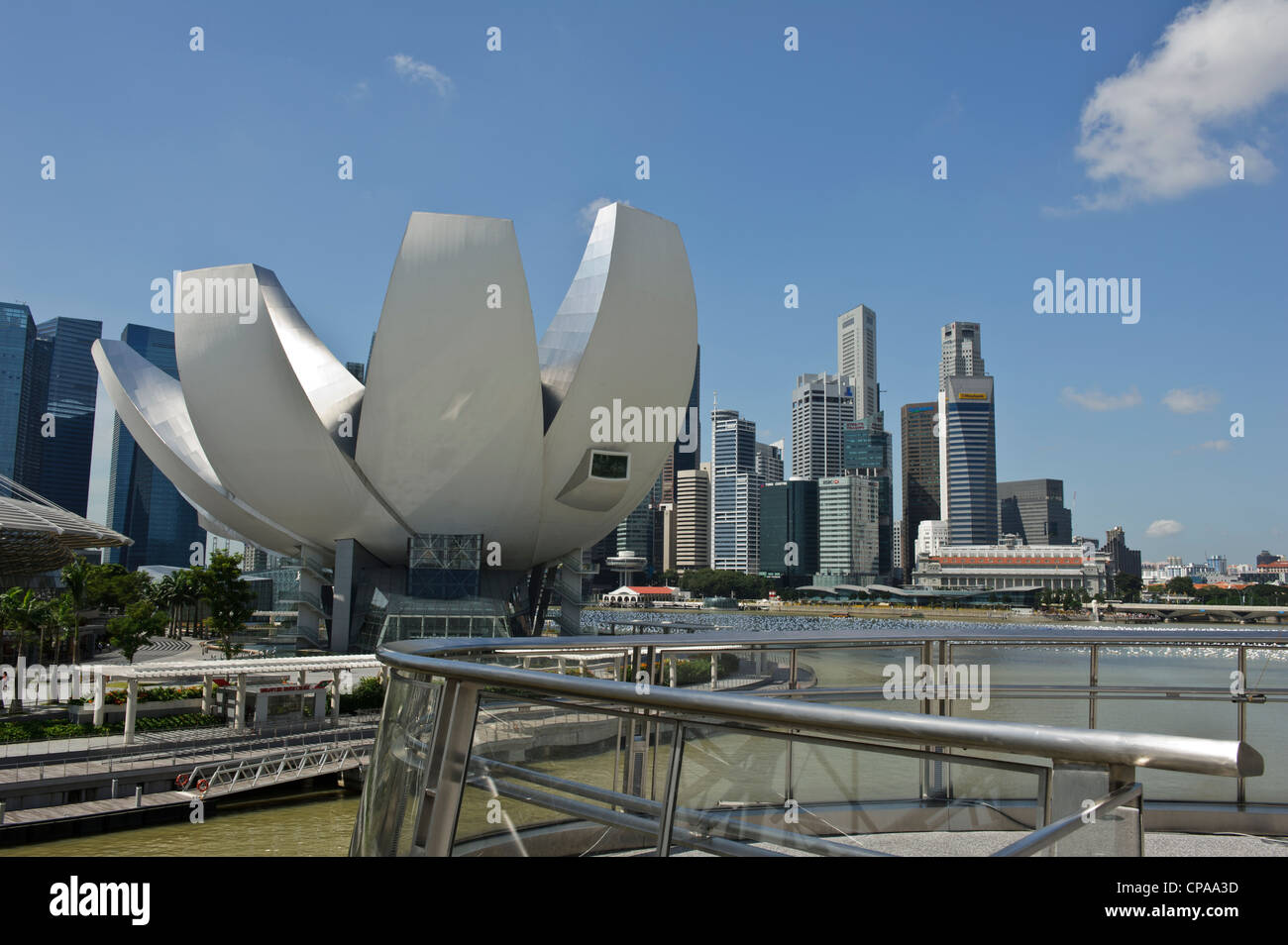 Le Musée Artscience près de Marina Bay Sands, Singapour Banque D'Images