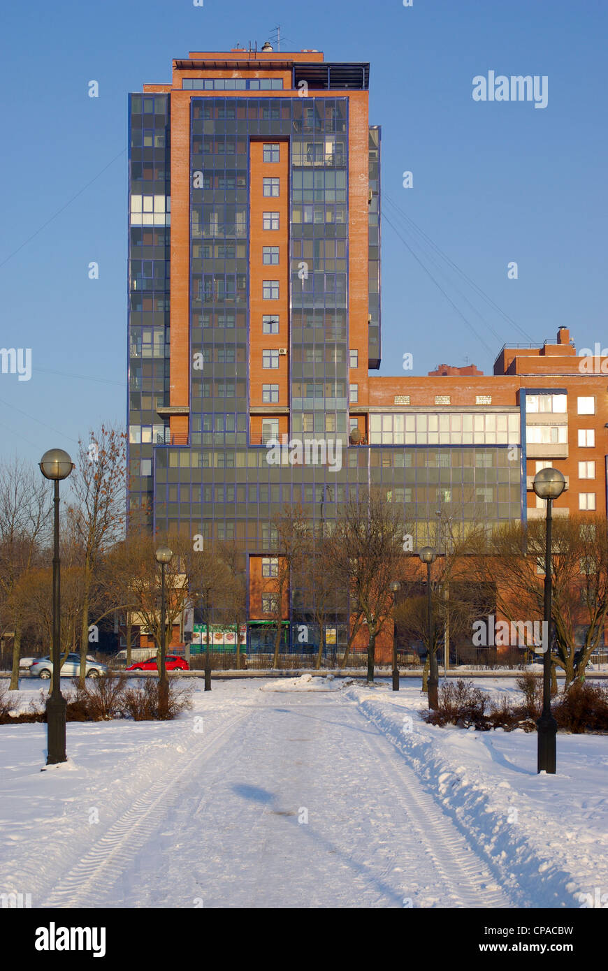 La Russie. Saint-pétersbourg. Appartement Maison. Banque D'Images