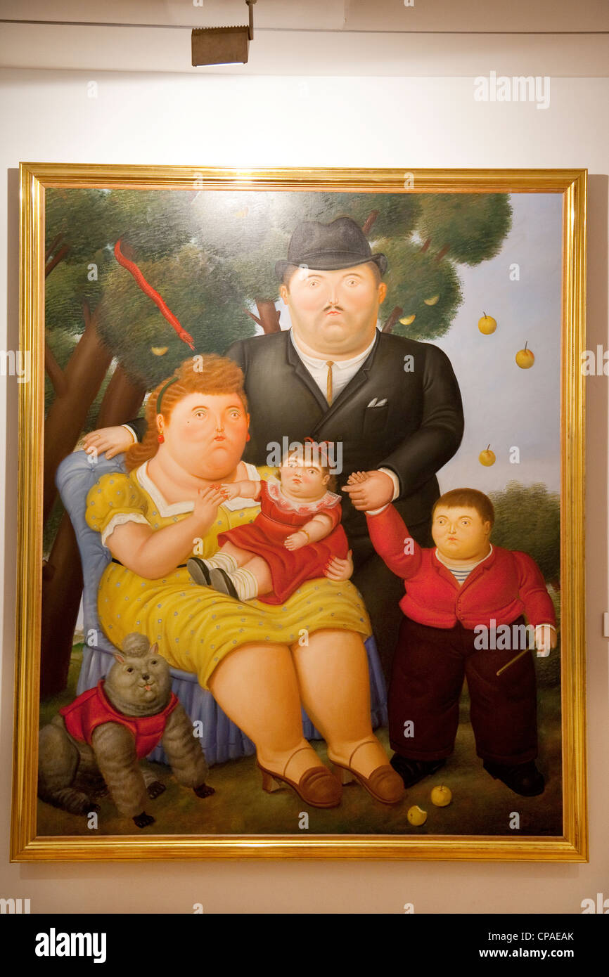 Una familia fernando botero Banque de photographies et d’images à haute