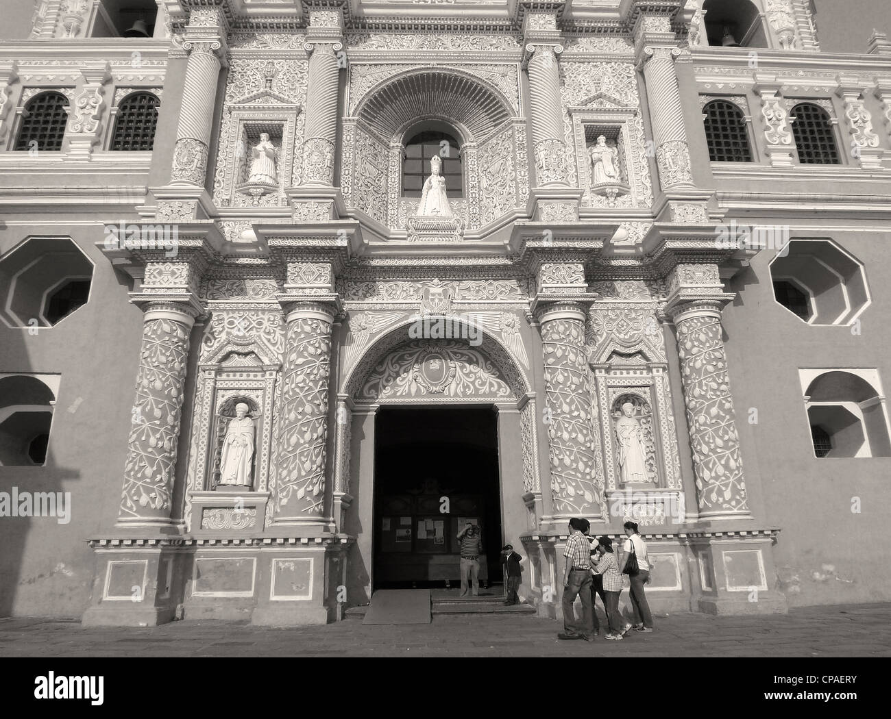 Guatemala Antigua entrence à Nuestra Señora de La Merced Church Antigua, Site de l'Unesco Banque D'Images