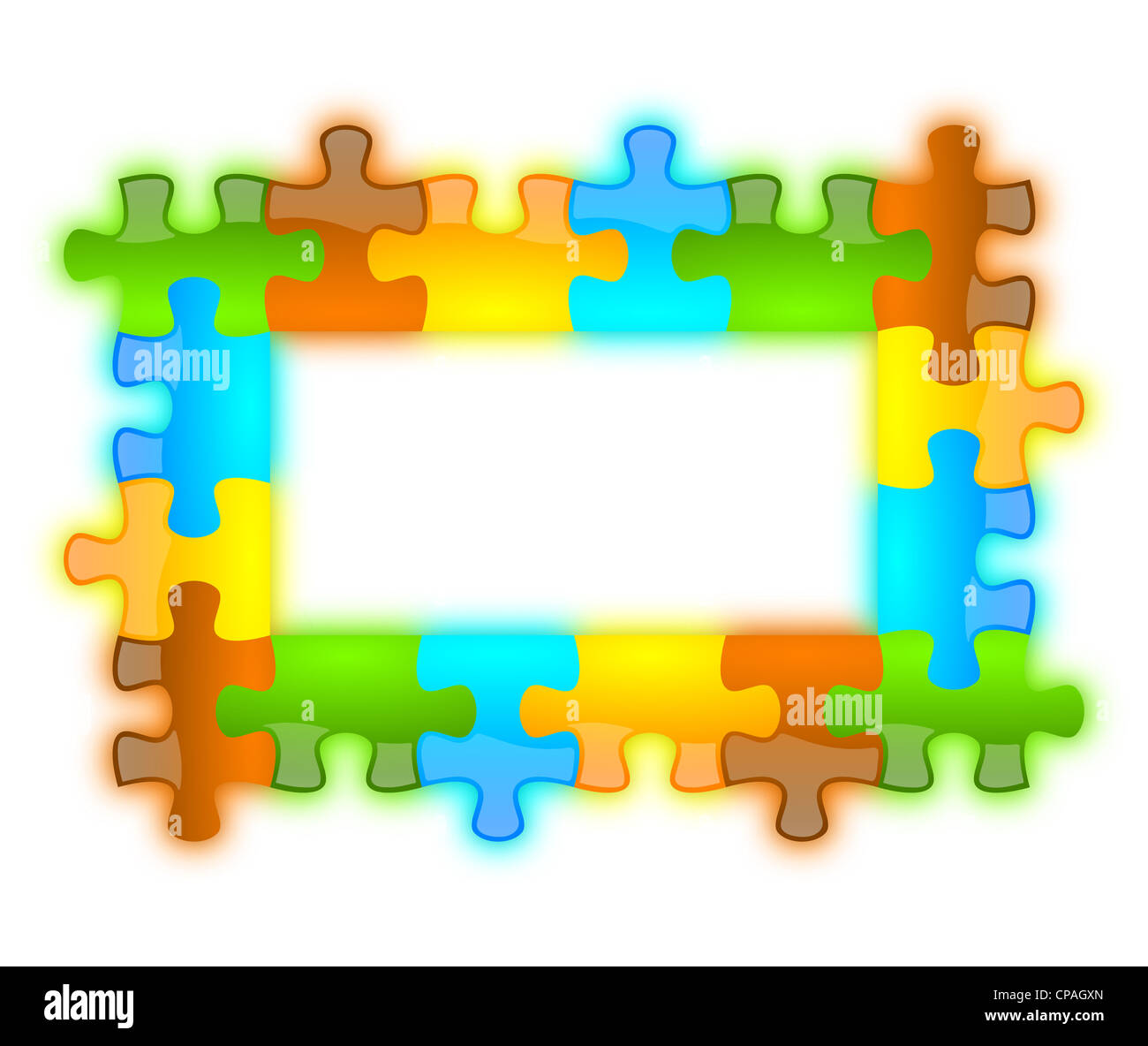 Jazzy et de couleur d'arrière-plan de puzzle 6 x 4 Banque D'Images