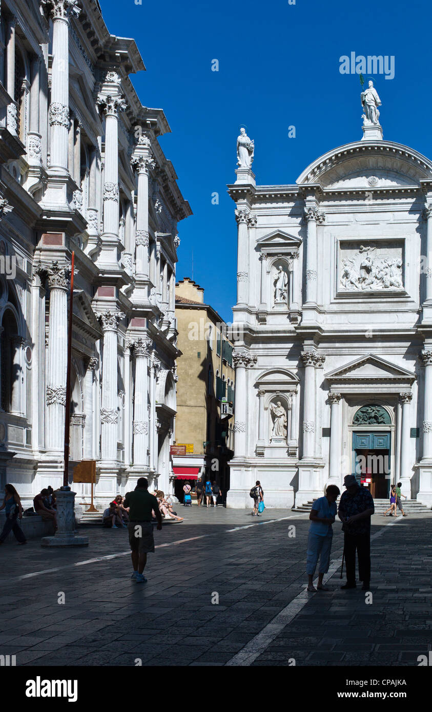 L'Italie, Venise, la Scuola Grande di San Rocco Banque D'Images