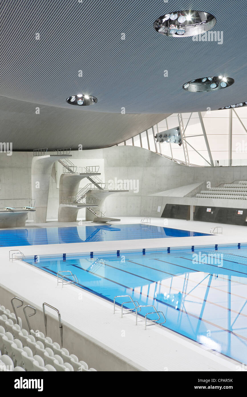 Centre aquatique olympique de 2012 à Londres, London, UK, 2011 Banque D'Images