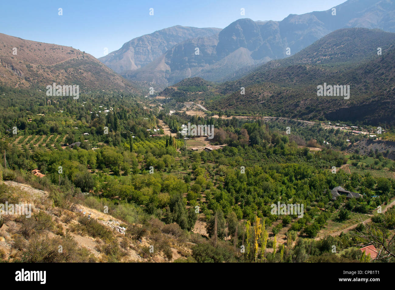 El Ingenio plantation noyer cajón del Maipo Chili Banque D'Images