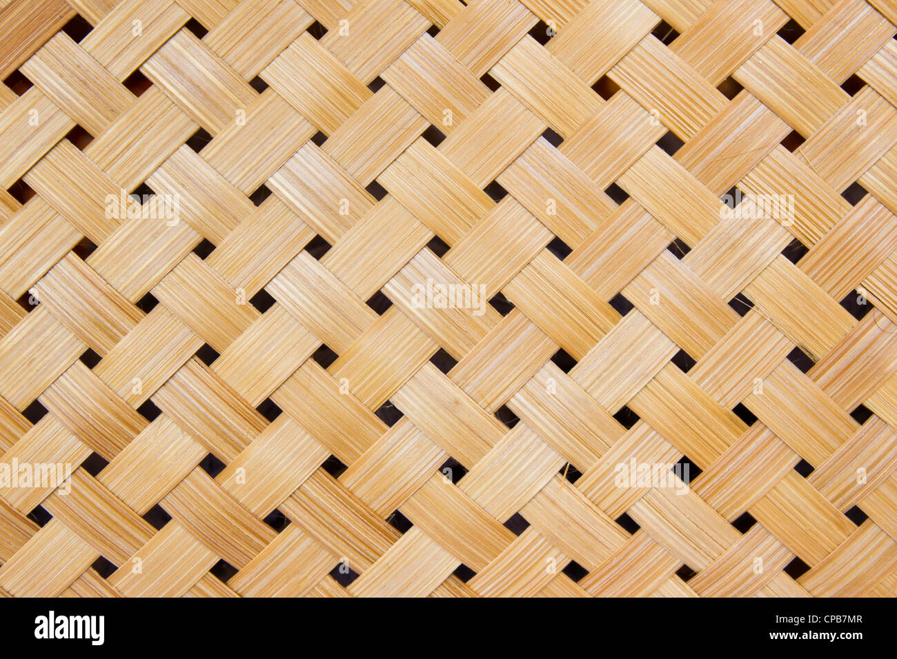 Texture tissée de bambou Banque D'Images