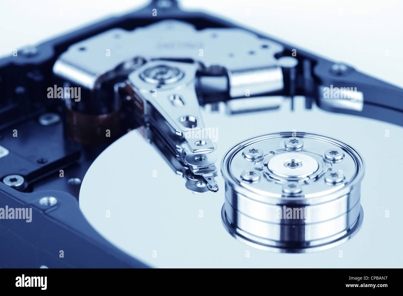 Close up of hard disk Banque D'Images