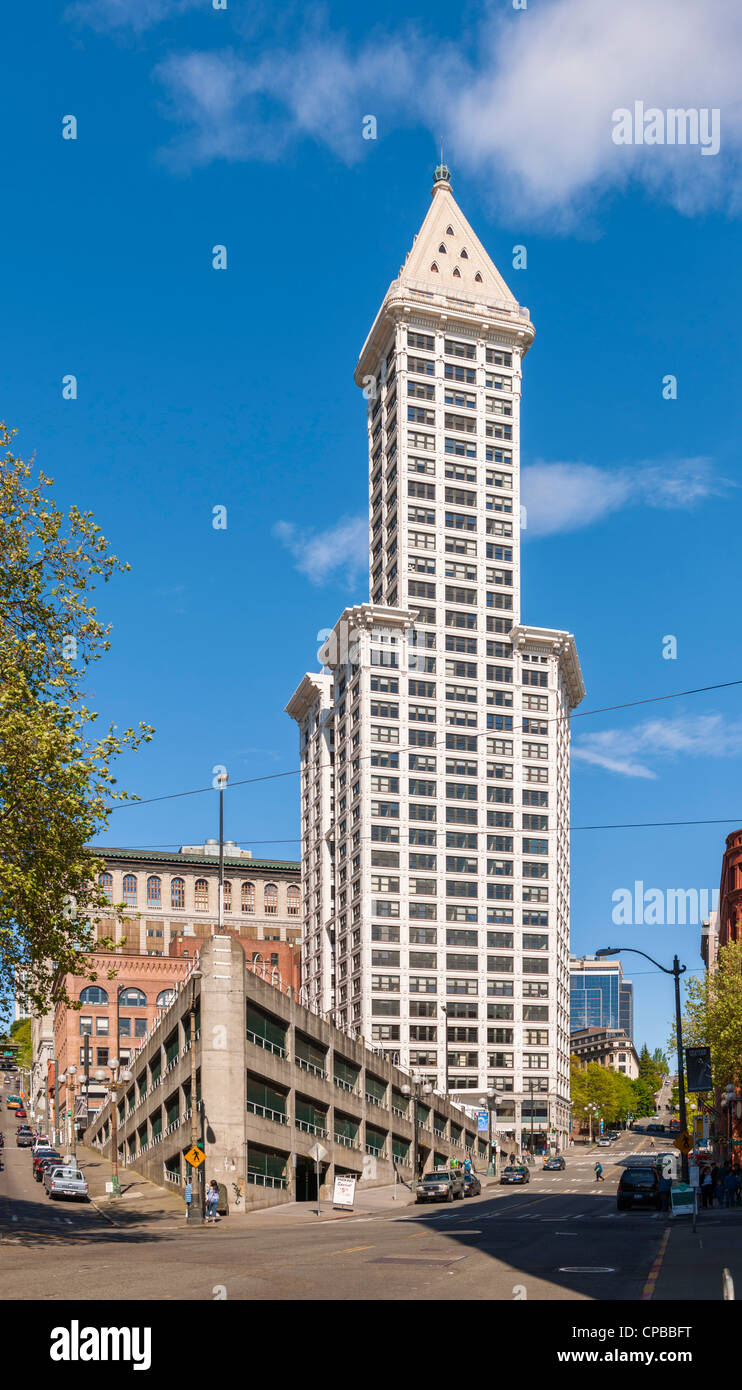 Smith Tower, Pioneer Square, Seattle Banque D'Images