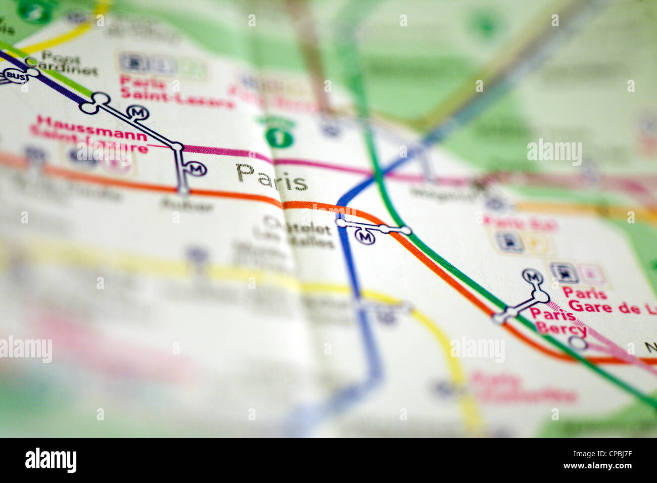 Paris metro map Banque de photographies et d’images à haute résolution ...