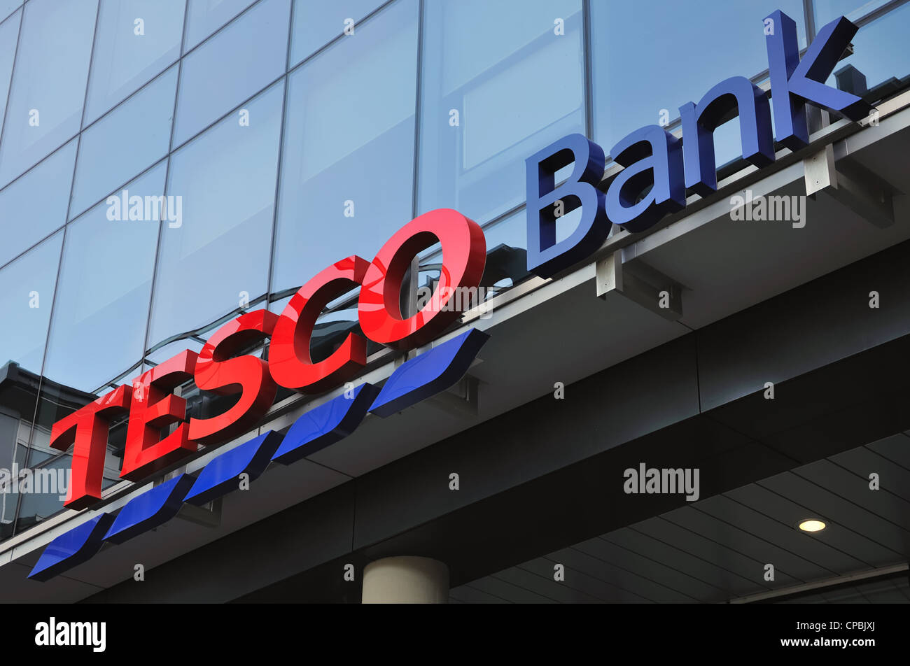 Bureaux de la banque Tesco Cowcaddens zone près du centre-ville de Glasgow, Ecosse, UK . Banque D'Images