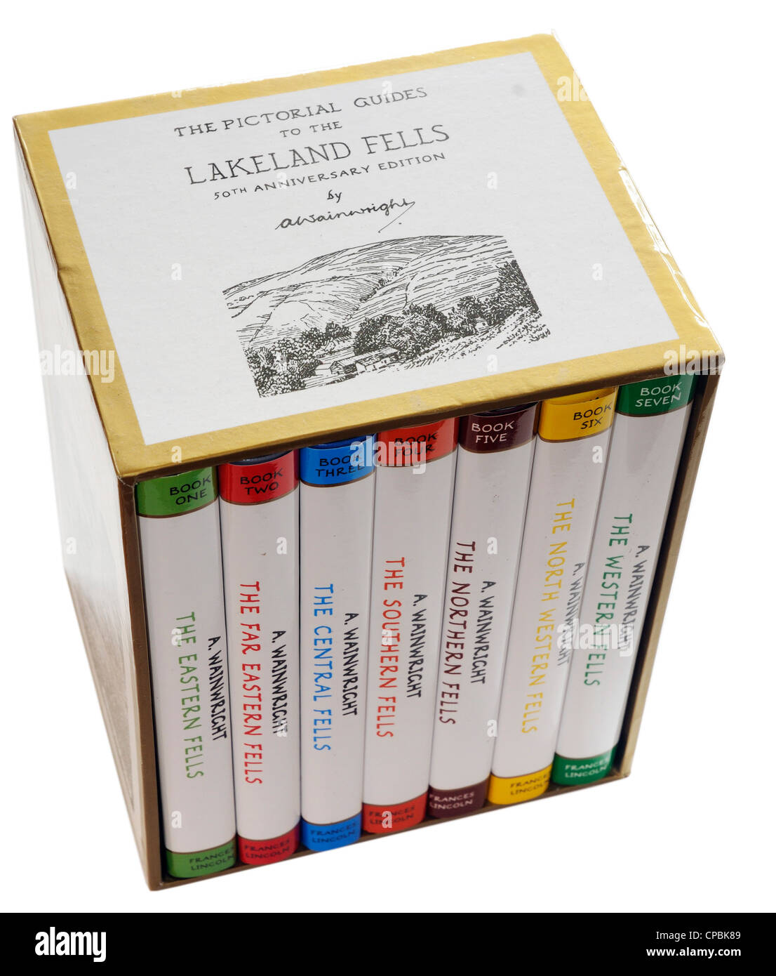 Alfred Wainwrights célèbre tableau Guide de la Lakeland Fells Banque D'Images