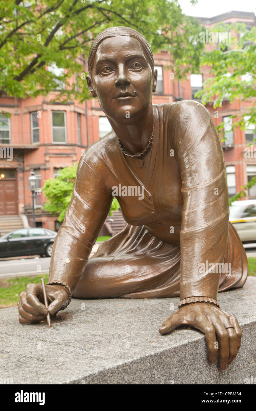 Lucy Stone dans le Boston Women's Memorial Banque D'Images