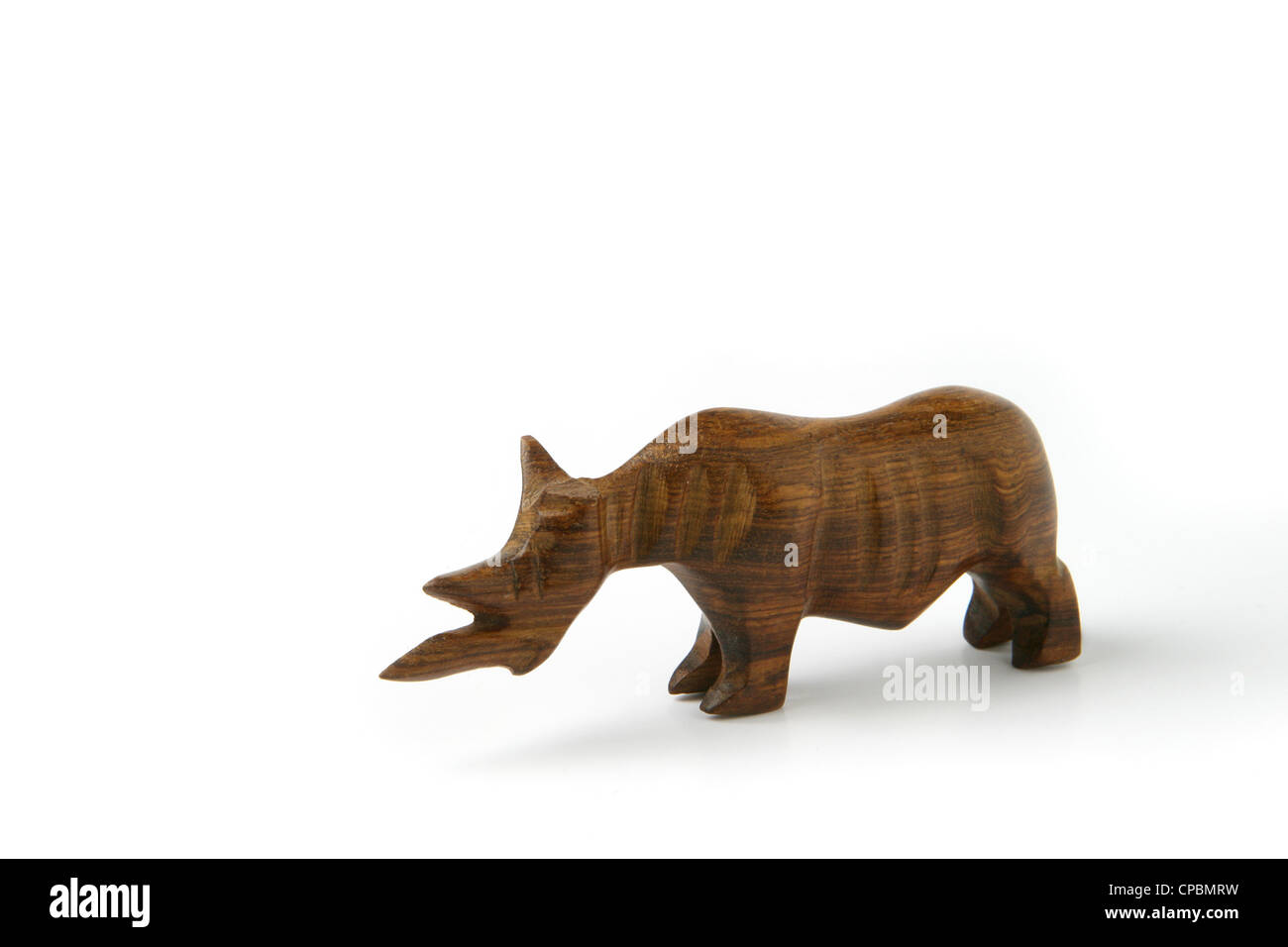 Rhinocéros en bois Banque D'Images