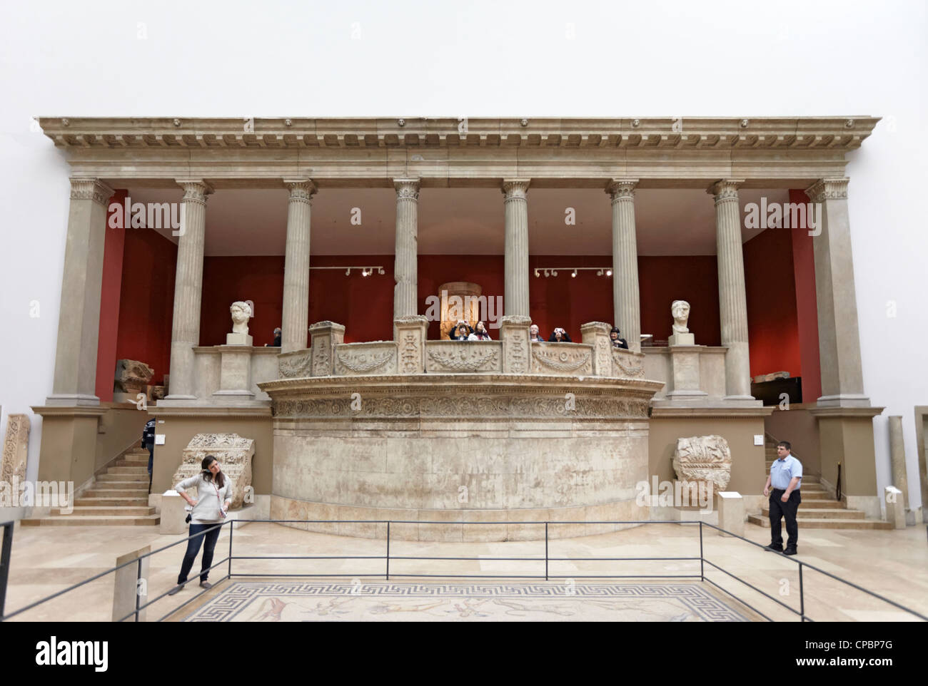 Musée de Pergame Berlin balcon romain Banque D'Images