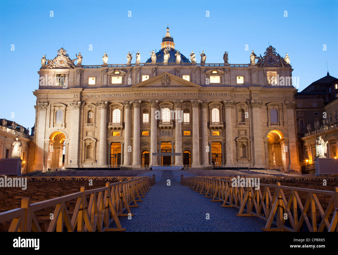 St Rome. Basilique Saint-Pierre Banque D'Images