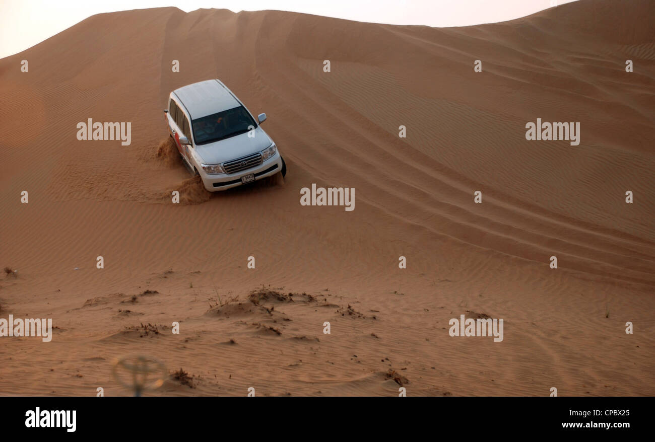 Desert Safari Dubaï (Dune Bashing) Banque D'Images
