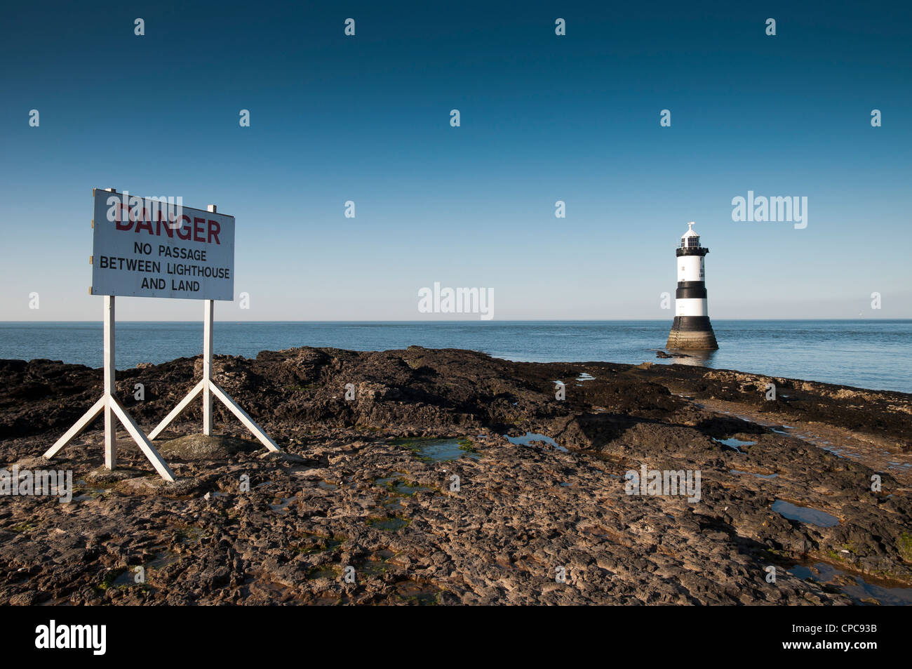 Penmon Leuchtturm Anglesey Banque D'Images