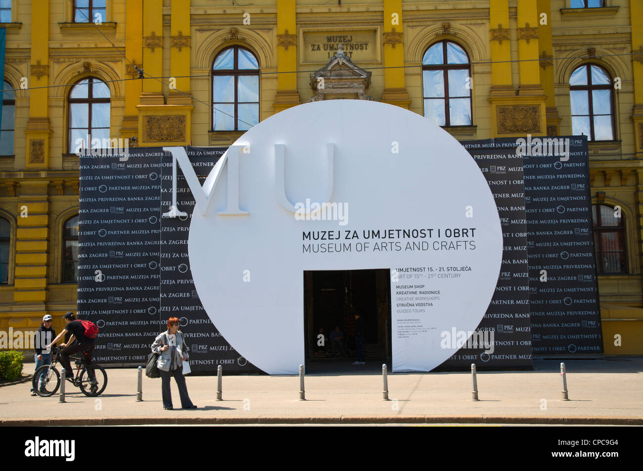 Muzej za ciel je l'd.o.o. Musée d'art et d'artisanat sur trg Marsala Tita square Europe Croatie centrale Zagreb Banque D'Images