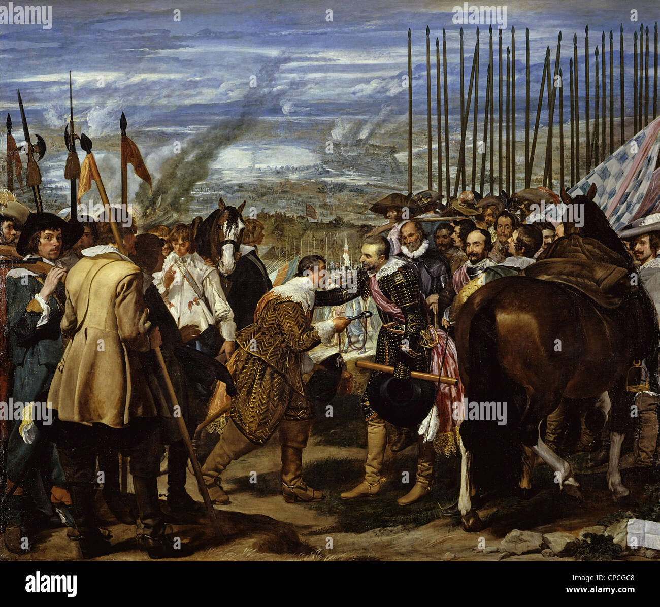 Diego Velasquez La rendición de Breda o Las Lanzas 1635 Musée du Prado - Madrid Banque D'Images