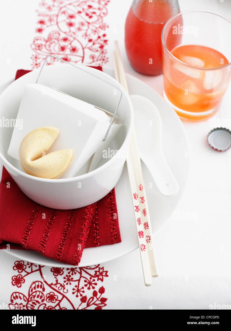 La nourriture en Chinois sortir fort Banque D'Images