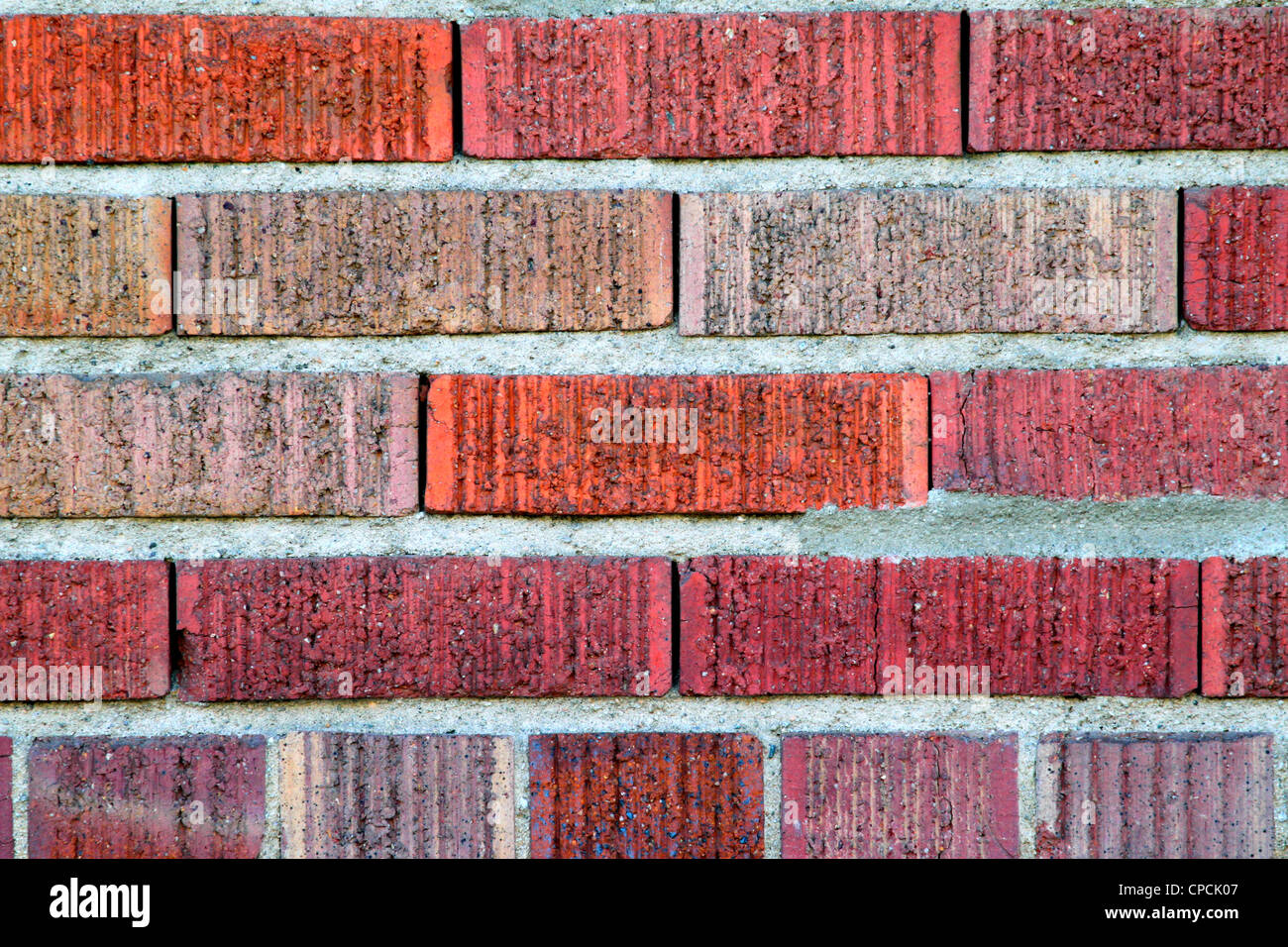 Mur de briques rouges Banque D'Images