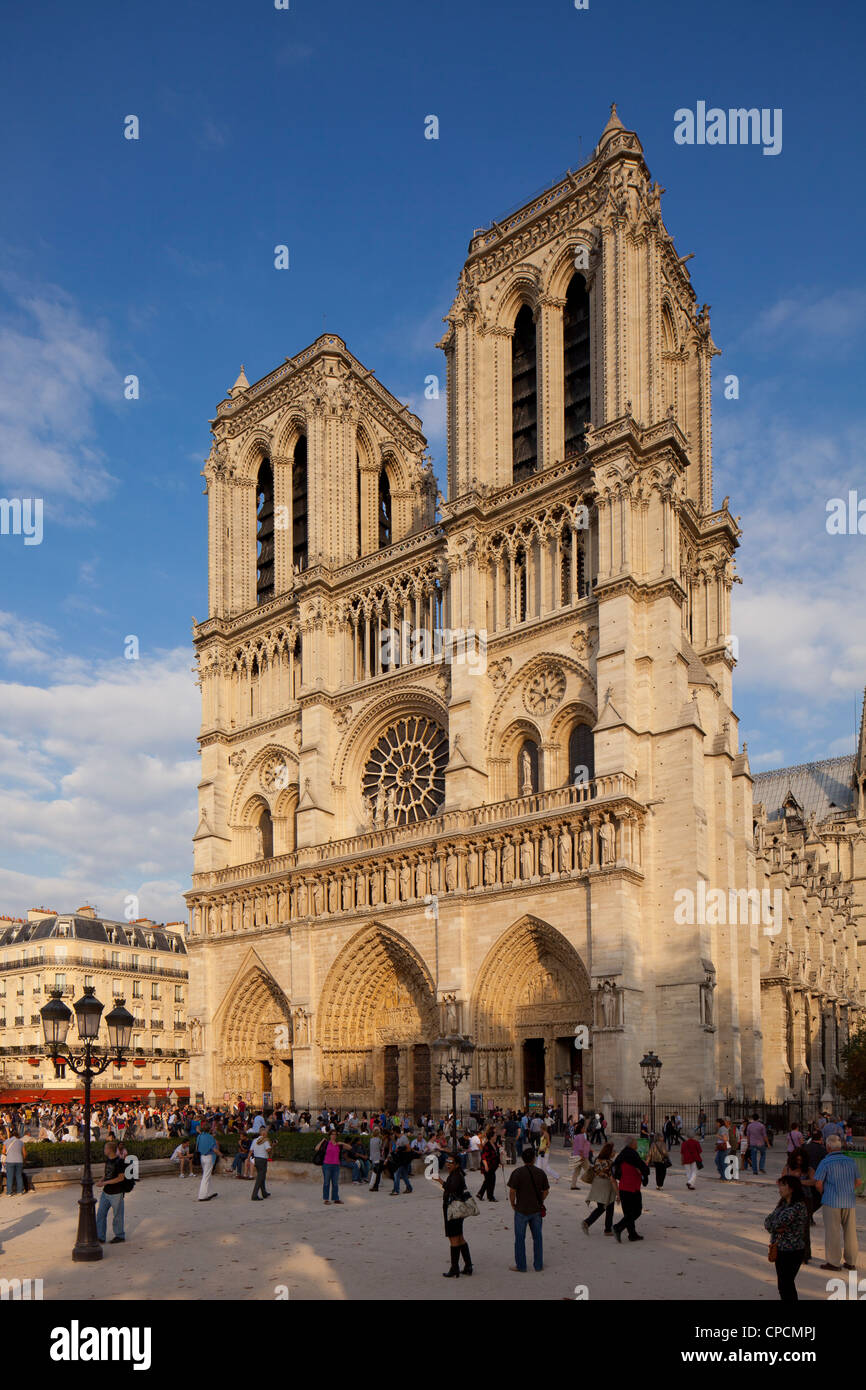 La Cathédrale Notre Dame de Paris. Banque D'Images