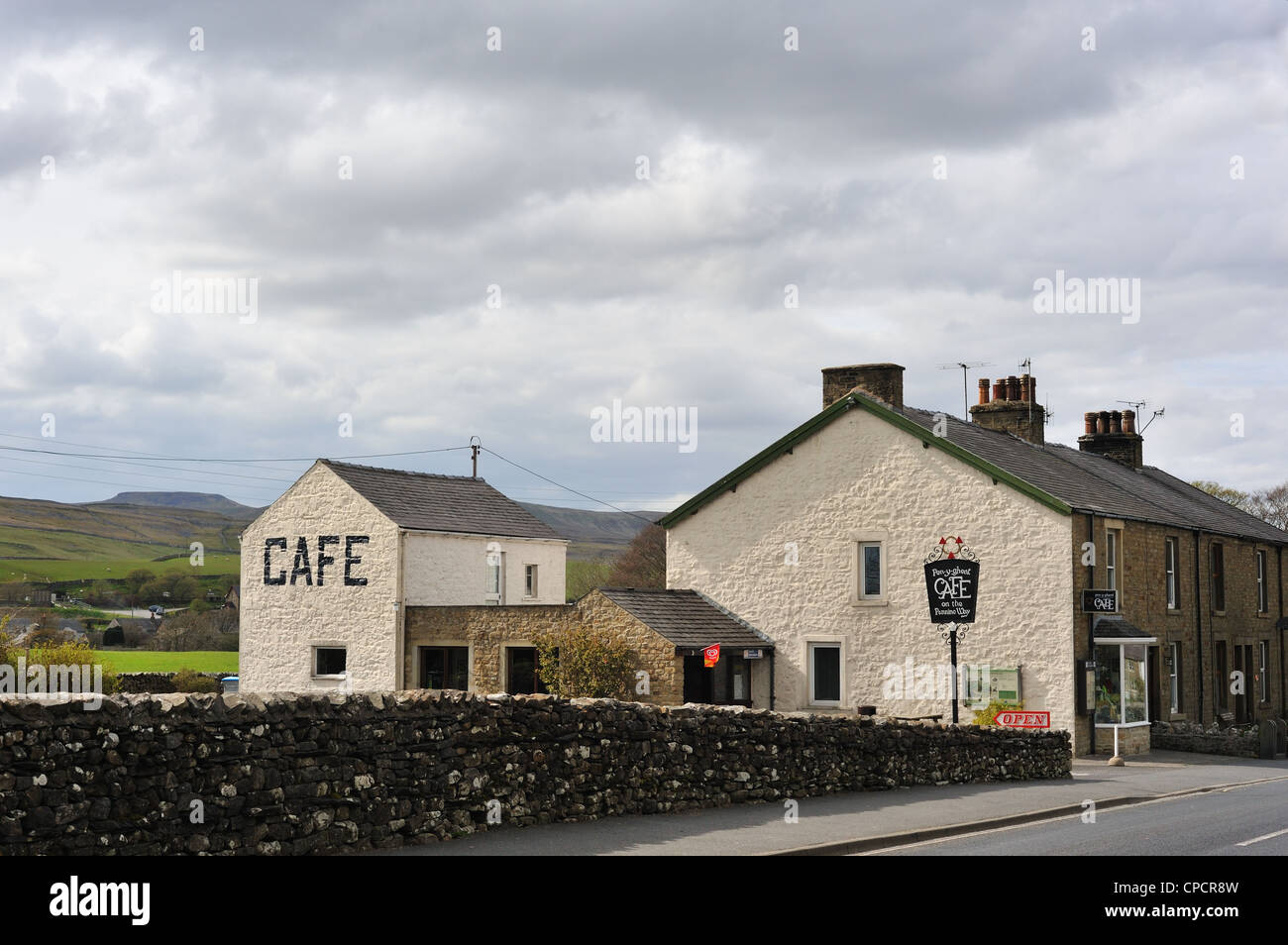 Pen y ghent cafe , Horton dans Ribblesdale Banque D'Images