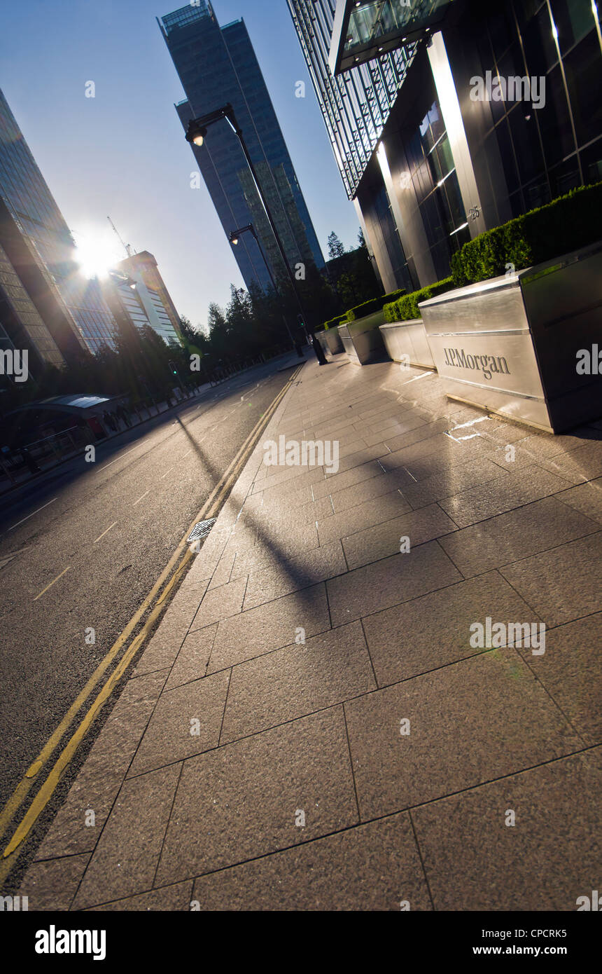 JP Morgan building Canary Wharf Docklands Londres Banque D'Images