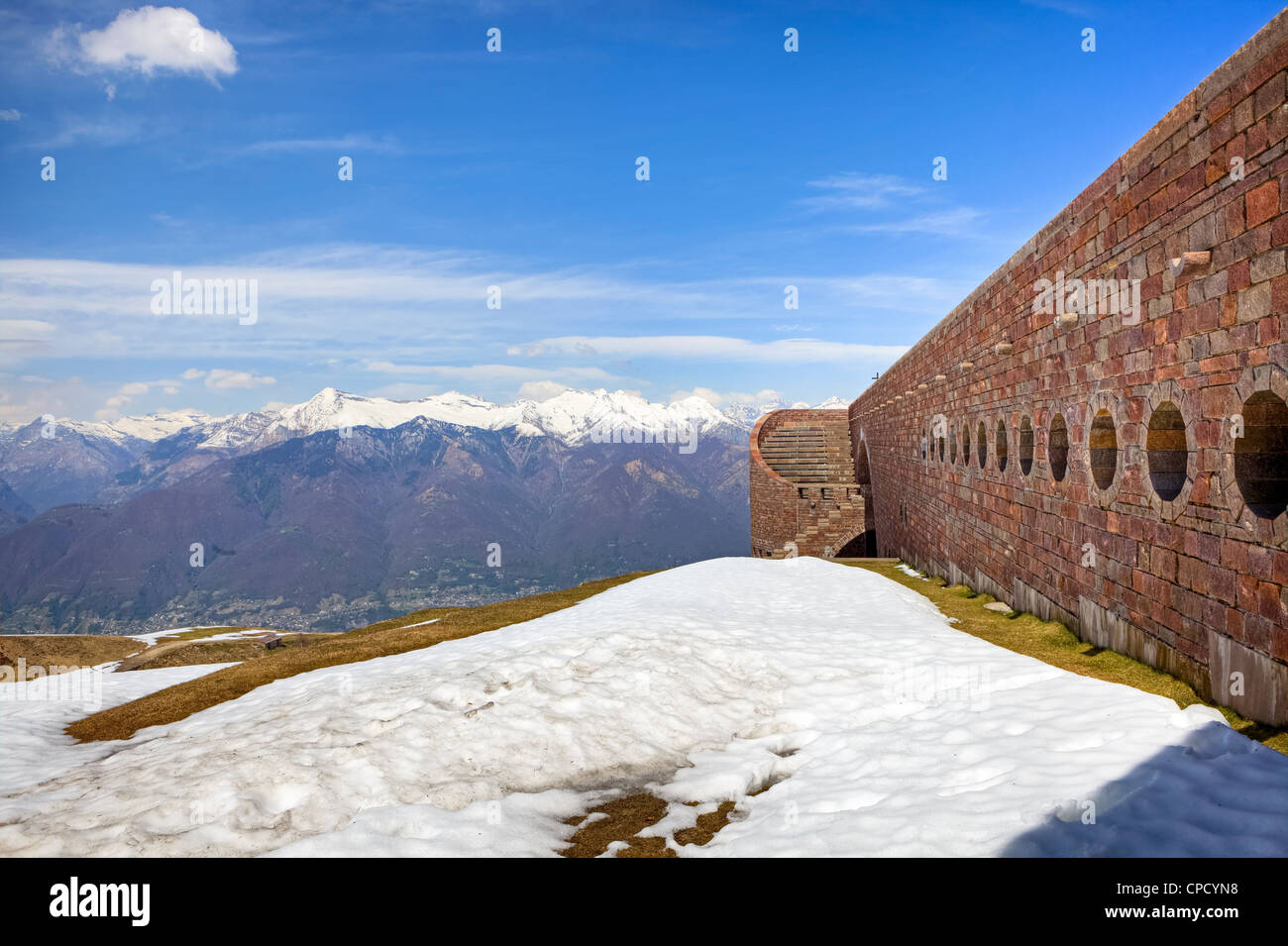 Monte Tamaro, chapelle de Santa Maria degli Angeli, Tessin, Suisse Banque D'Images