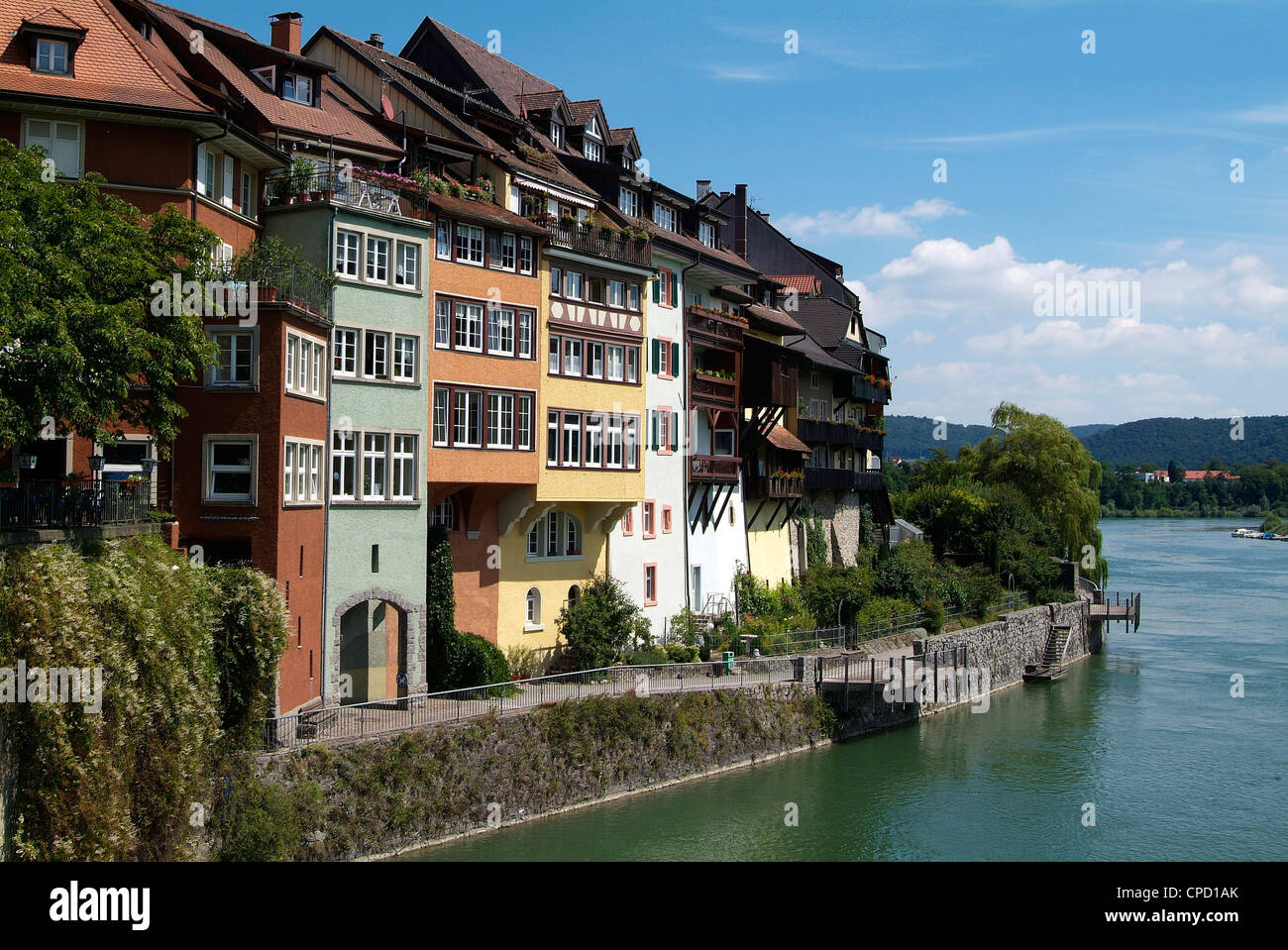 Laufenburg et Rhin, Forêt-Noire, Bade-Wurtemberg, Allemagne, Europe Banque D'Images