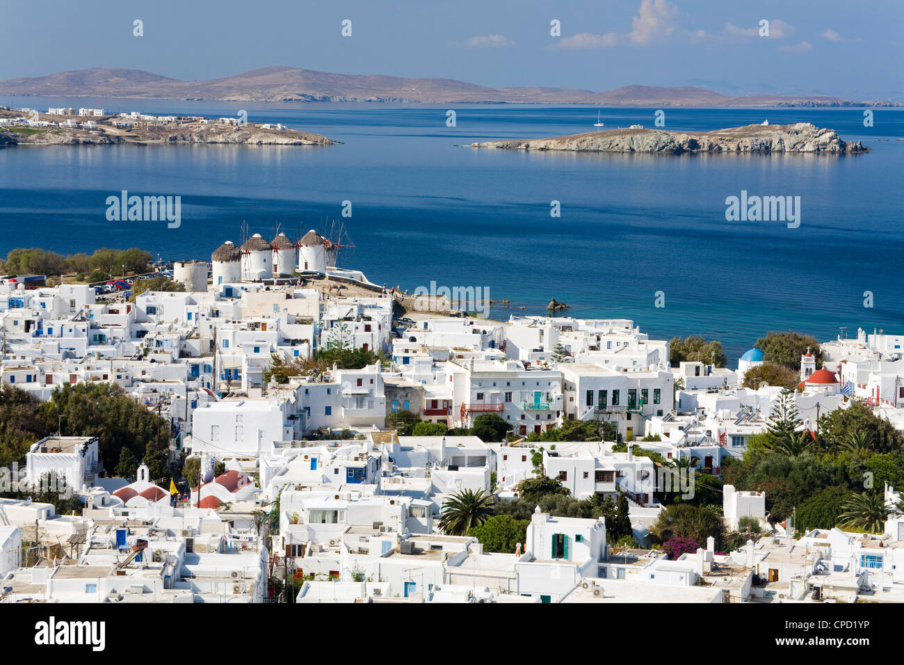 La ville de Mykonos, l'île de Mykonos, Cyclades, îles grecques, Grèce, Europe Banque D'Images
