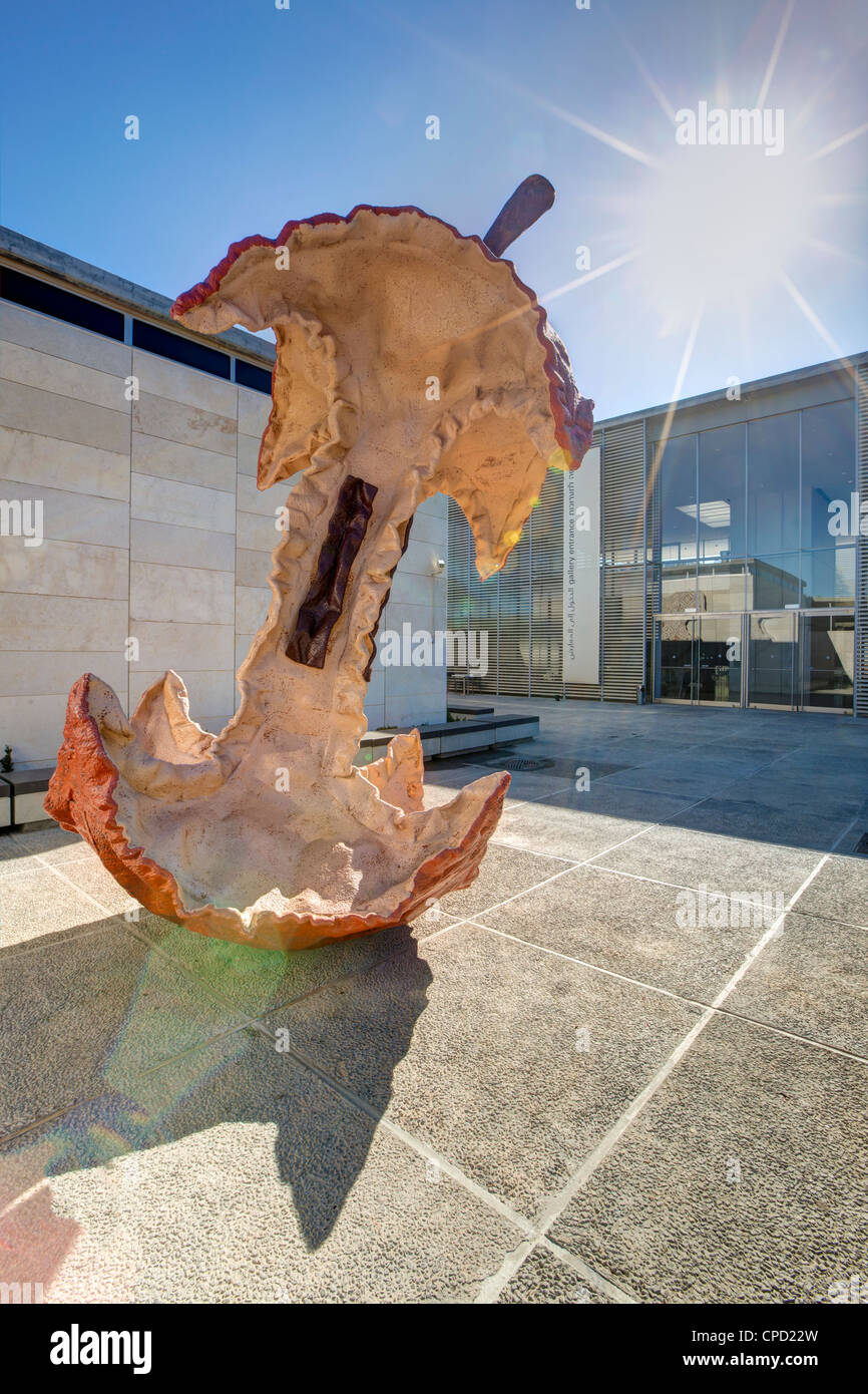 L'extérieur de la sculpture le musée contenant de la Mer Morte, Musée d'Israël, Jérusalem, Israël, Moyen Orient Banque D'Images