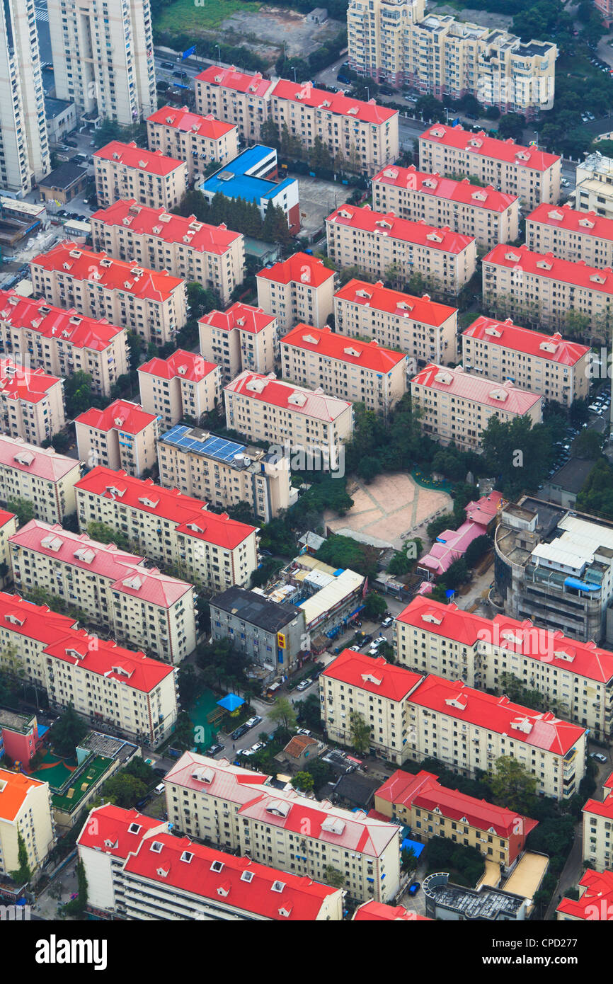 Un développement de nouveaux logements dans le quartier de Lujiazui, Pudong, Shanghai, Chine, Asie Banque D'Images