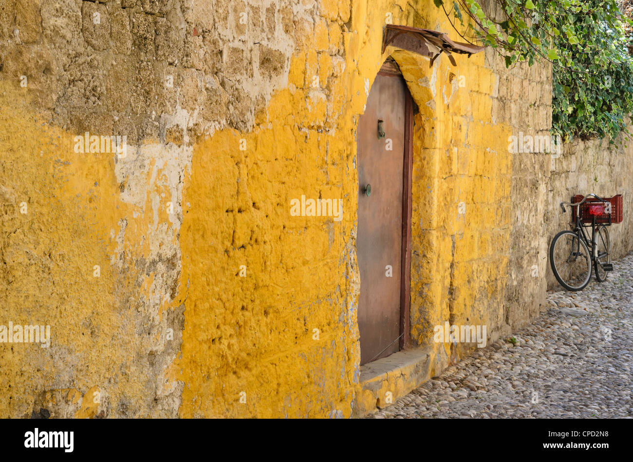 Détail de la vieille ville de Rhodes, l'île de Rhodes, Grèce Banque D'Images